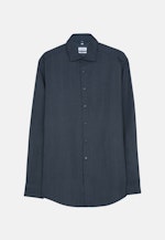 Regular Oxfordhemd Druck in Dunkelblau |  Seidensticker Onlineshop
