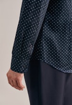 Shaped Chemise Business Imprimé in Bleu Foncé |  Seidensticker Onlineshop
