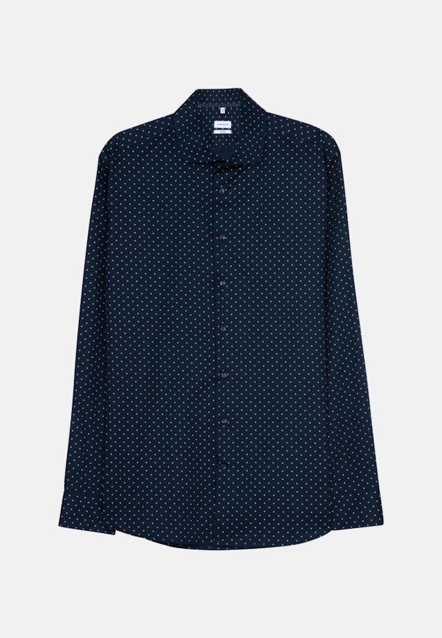 Shaped Chemise Business Imprimé in Bleu Foncé |  Seidensticker Onlineshop