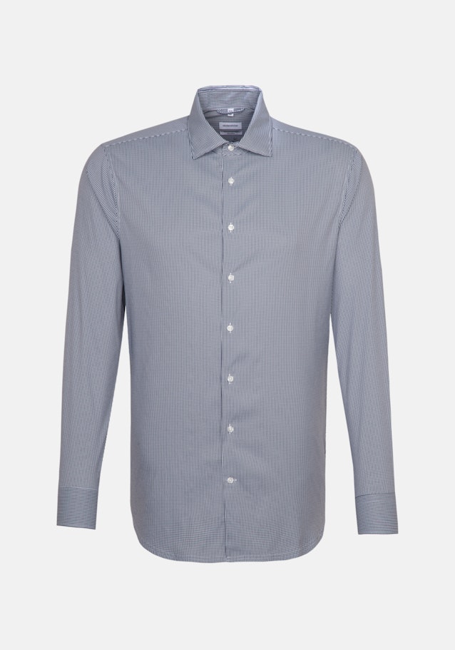 Easy-iron Performance shirt in Shaped with Kent-Collar in Dark Blue |  Seidensticker Onlineshop