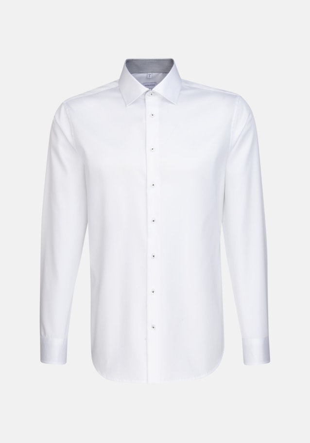 Bügelleichtes Twill Business Hemd in X-Slim mit Kentkragen in Weiß |  Seidensticker Onlineshop