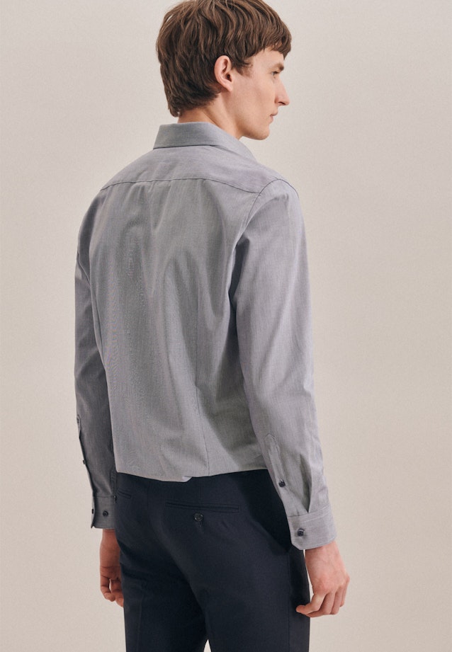Slim Business Hemd Uni in Dunkelblau |  Seidensticker Onlineshop