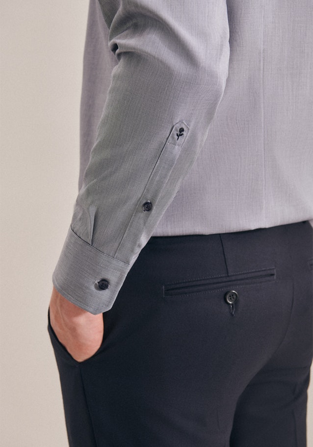 Slim Business Hemd Uni in Dunkelblau | Seidensticker Onlineshop