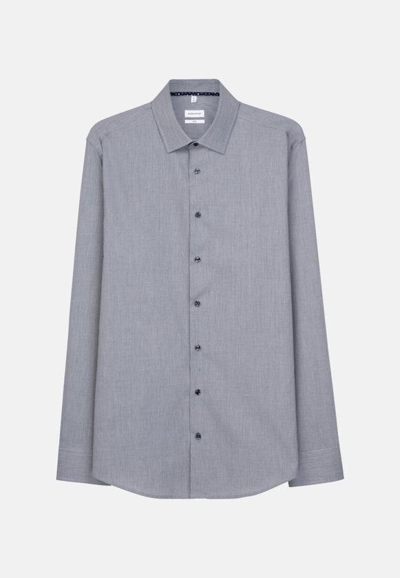 Slim Business Hemd Uni in Dunkelblau |  Seidensticker Onlineshop