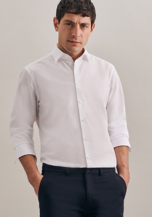 Slim Business Hemd Uni in Weiß | Seidensticker Onlineshop
