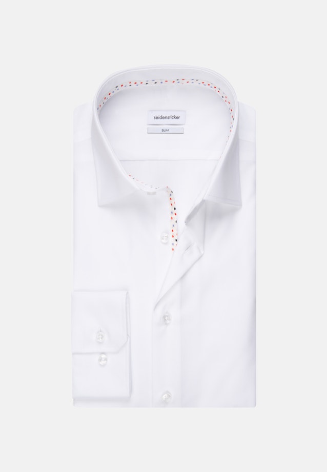 Slim Business Shirt Uni in White |  Seidensticker Onlineshop