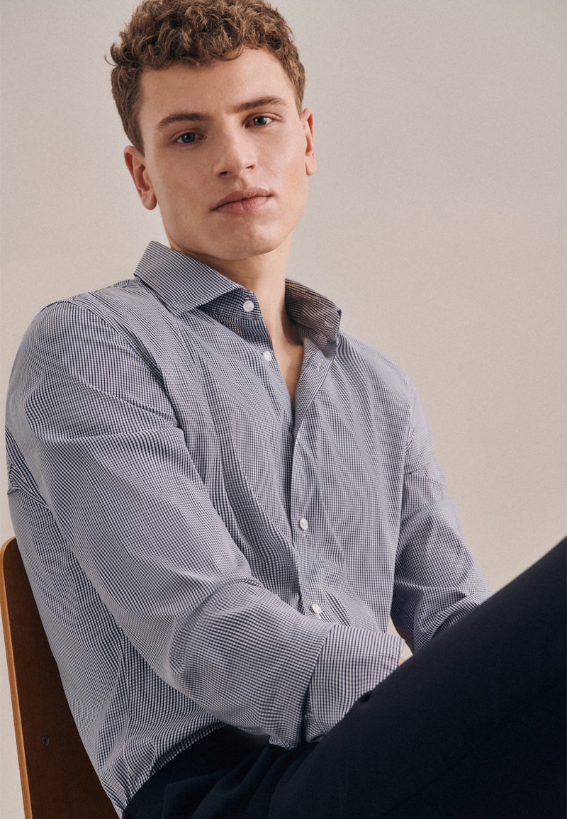 Easy-iron Performance shirt in Slim with Kent-Collar