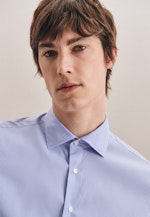 Slim Performancehemd Karo in Hellblau |  Seidensticker Onlineshop