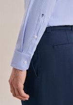 Slim Performancehemd Karo in Hellblau |  Seidensticker Onlineshop