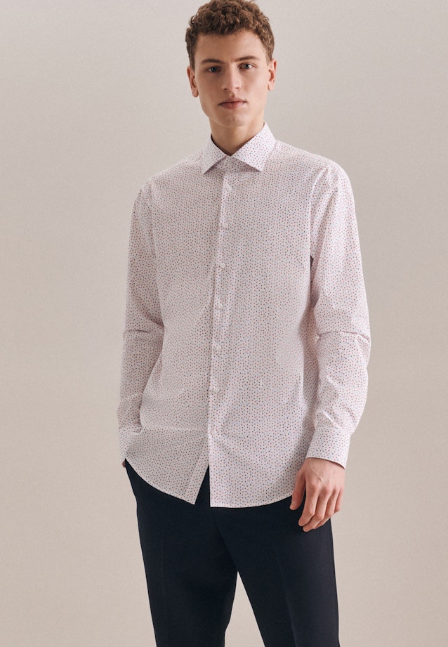 Business Shirt in Regular with Kent-Collar in Red |  Seidensticker Onlineshop