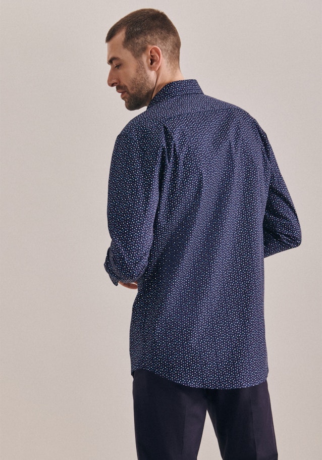 Business Shirt in Regular with Kent-Collar in Dark Blue |  Seidensticker Onlineshop