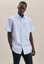 Regular Chemise Business uni in Bleu Moyen |  Seidensticker Onlineshop