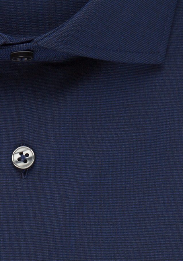Non-iron Fil a fil Business Shirt in Shaped with Kent-Collar in Dark Blue |  Seidensticker Onlineshop