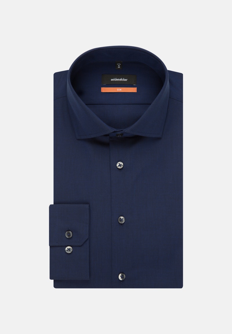 Non-iron Fil a fil Business Shirt in Shaped with Kent-Collar
