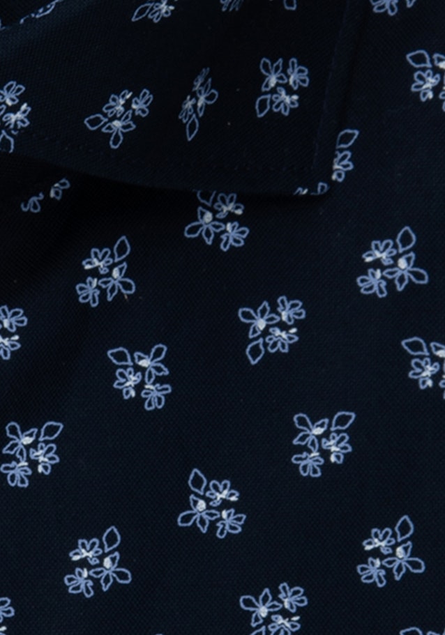 Oxford Kurzarm Oxfordhemd in Shaped mit Kentkragen in Dunkelblau |  Seidensticker Onlineshop
