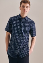 Shaped Chemise oxford Imprimé in Bleu Foncé |  Seidensticker Onlineshop