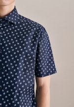 Shaped Chemise oxford Imprimé in Bleu Foncé |  Seidensticker Onlineshop