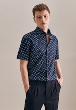 Shaped Chemise oxford Imprimé in Bleu Foncé |  Seidensticker Onlineshop