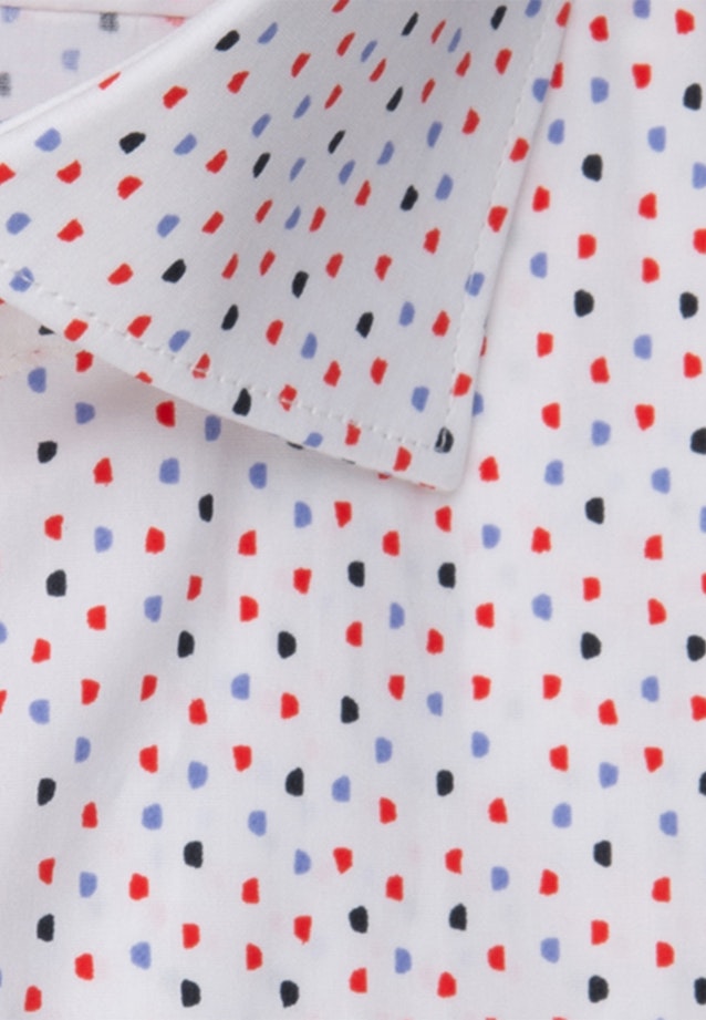 Popeline Kurzarm Business Hemd in Slim mit Kentkragen in Rot |  Seidensticker Onlineshop