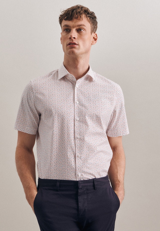 Slim Business Hemd Print in Rot |  Seidensticker Onlineshop