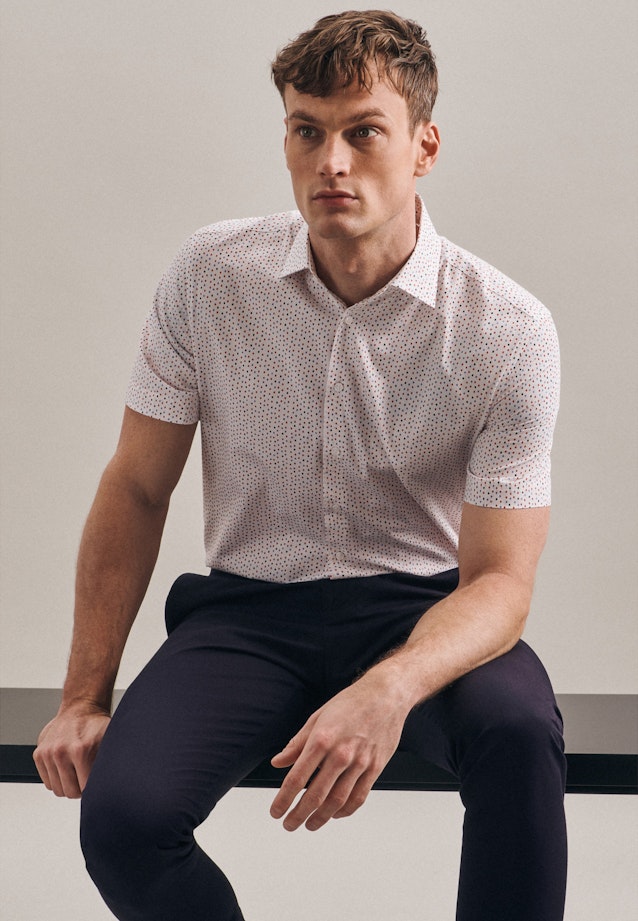 Slim Business Hemd Print in Rot |  Seidensticker Onlineshop