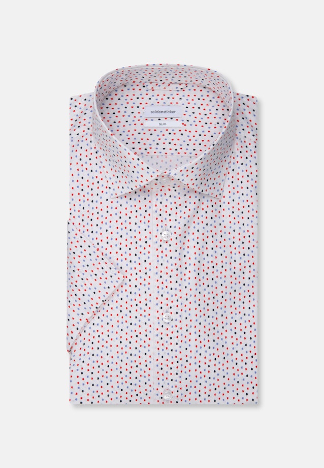 Slim Business Hemd Print in Rot |  Seidensticker Onlineshop
