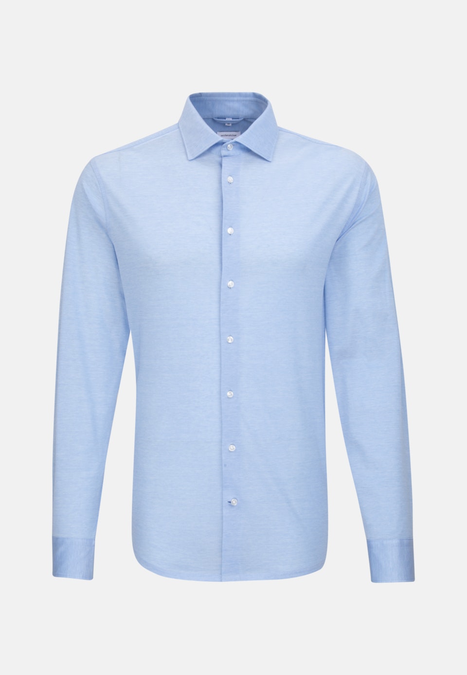 Jerseyhemd in Slim mit Kentkragen in Hellblau | Seidensticker Onlineshop