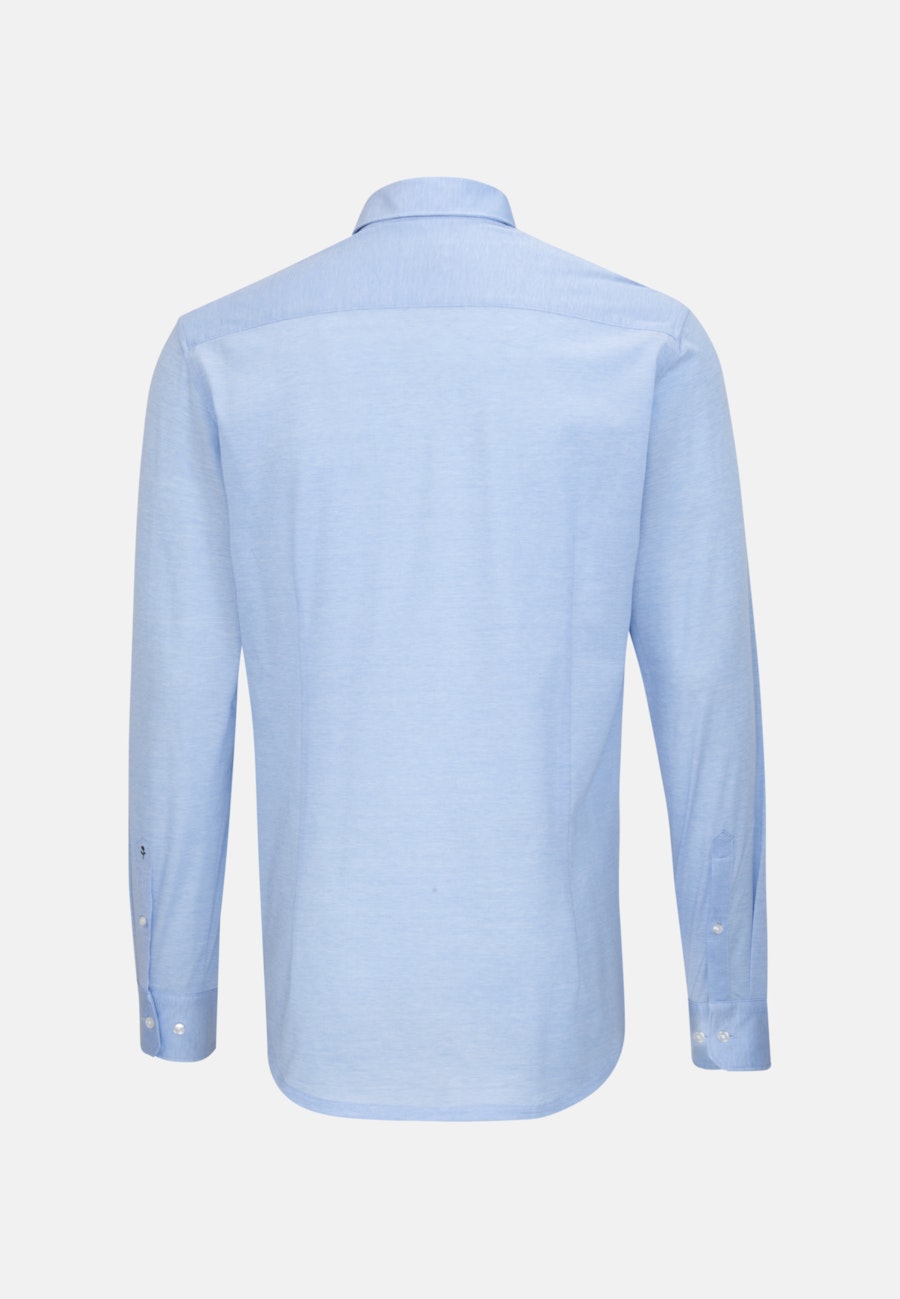 Jerseyhemd in Slim mit Kentkragen in Hellblau |  Seidensticker Onlineshop