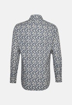 Slim Linnen hemd Print in Bruin |  Seidensticker Onlineshop