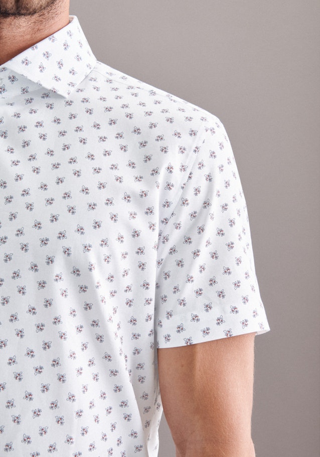 Oxford Short sleeve Oxford shirt in Slim with Kent-Collar in White |  Seidensticker Onlineshop