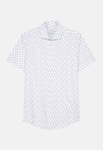 Slim Oxfordhemd Print in Weiß |  Seidensticker Onlineshop