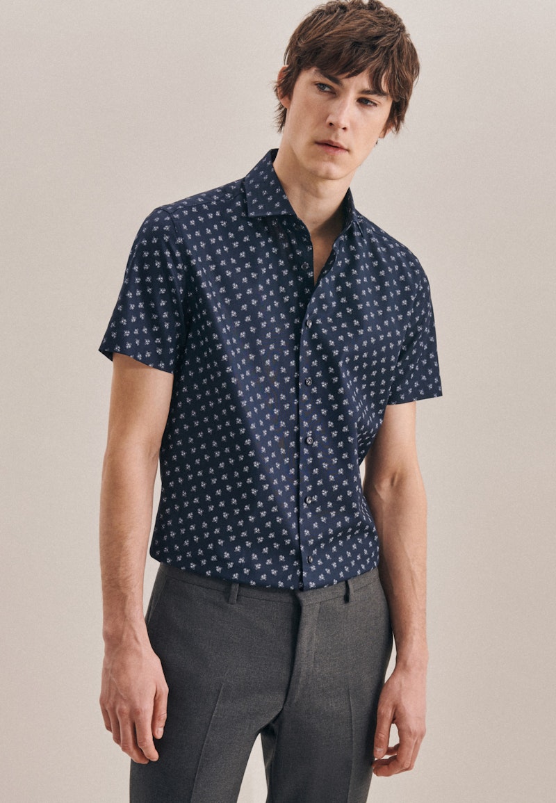 Oxford Short sleeve Oxford shirt in Slim with Kent-Collar