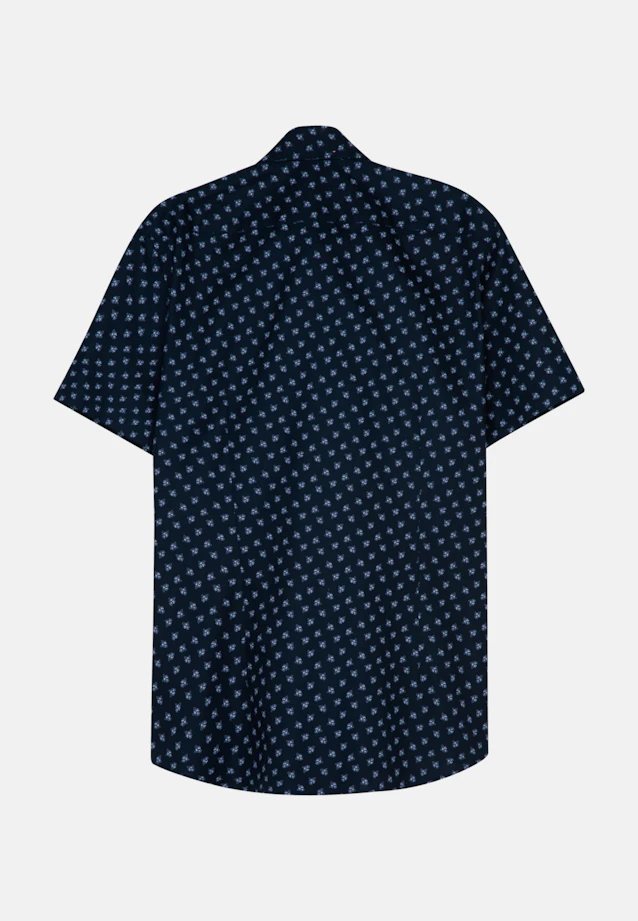 Slim Oxfordhemd Print in Dunkelblau |  Seidensticker Onlineshop