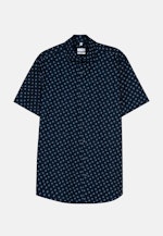 Slim Oxfordhemd Print in Dunkelblau |  Seidensticker Onlineshop
