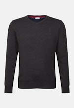 Gerader Schnitt (Normal-Fit) Pullover Imprimé in Gris |  Seidensticker Onlineshop