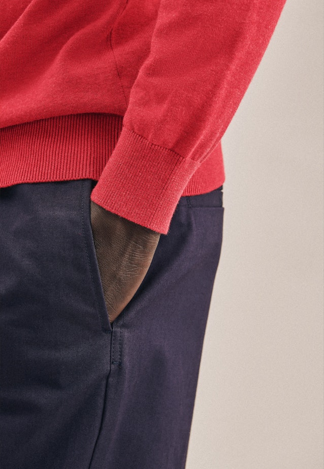 Gerader Schnitt (Normal-Fit) Pullover Imprimé in Rouge |  Seidensticker Onlineshop