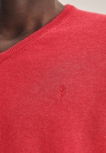 Gerader Schnitt (Normal-Fit) Pullover Imprimé in Rouge |  Seidensticker Onlineshop