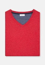 Gerader Schnitt (Normal-Fit) Pullover Imprimé in Rouge |  Seidensticker Onlineshop