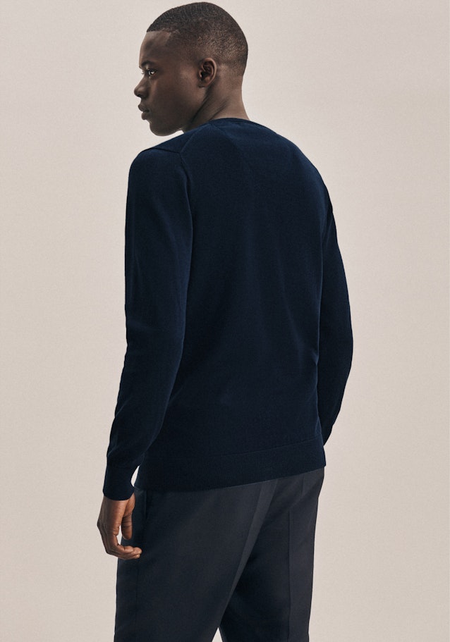 V-Neck Pullover in Dark Blue |  Seidensticker Onlineshop
