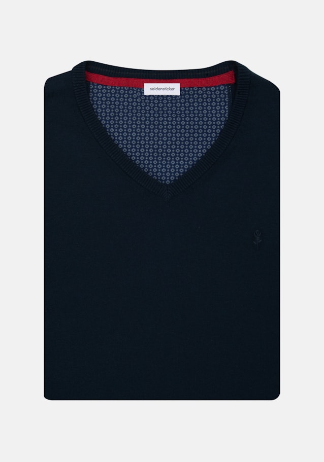 V-Neck Pullover in Dark Blue |  Seidensticker Onlineshop