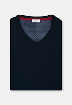 Gerader Schnitt (Normal-Fit) Pullover Druck in Dunkelblau |  Seidensticker Onlineshop