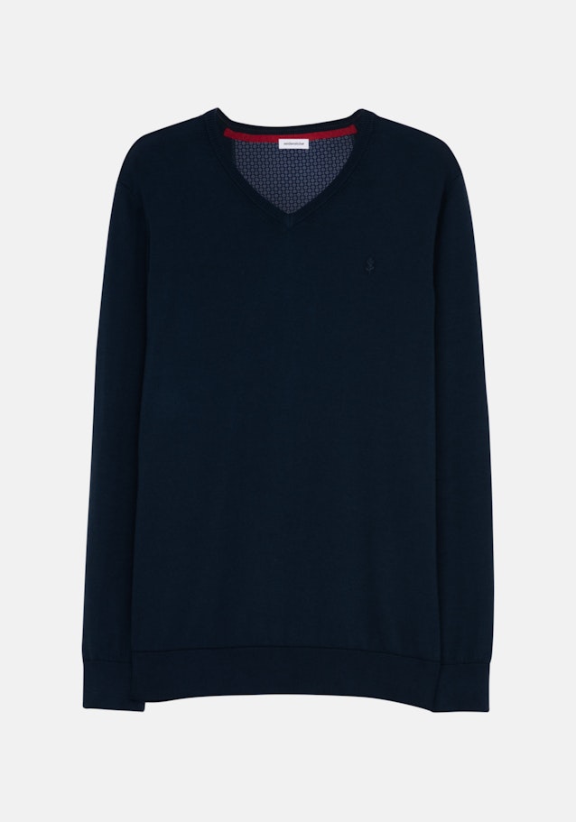 V-Neck Pullover in Dark Blue |  Seidensticker Onlineshop