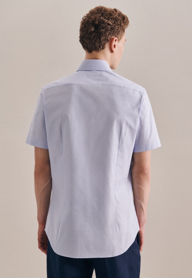 Oxford Short sleeve Oxford shirt in Shaped with Kent-Collar in Light Blue | Seidensticker online shop