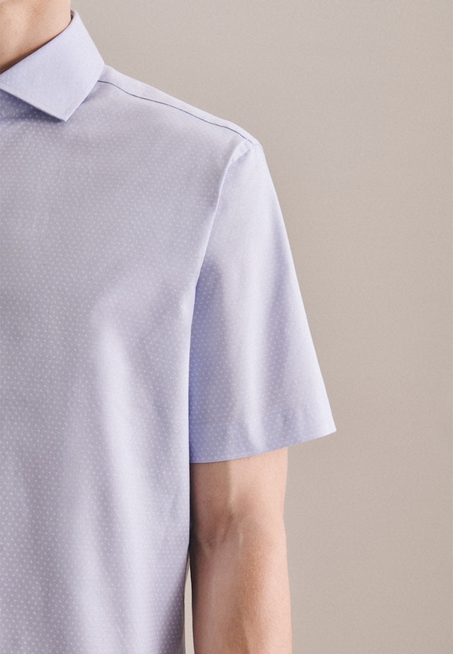 Oxford Kurzarm Oxfordhemd in Shaped mit Kentkragen in Hellblau |  Seidensticker Onlineshop