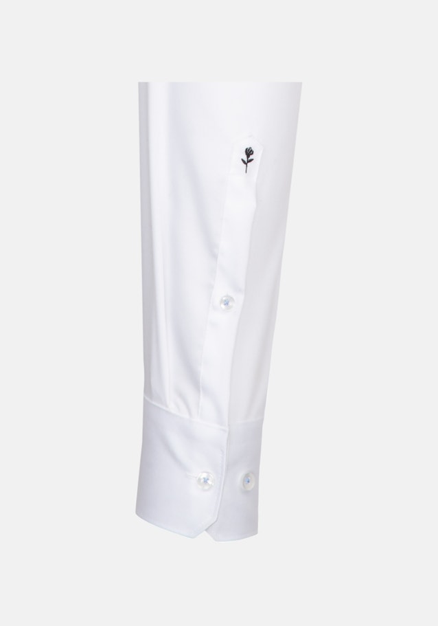 Bügelfreies Twill Business Hemd in Slim mit Kentkragen und extra langem Arm in Weiß |  Seidensticker Onlineshop