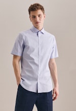 Slim Oxfordhemd Druck in Hellblau |  Seidensticker Onlineshop