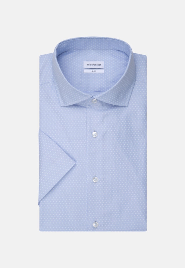 Slim Oxfordhemd Druck in Hellblau |  Seidensticker Onlineshop