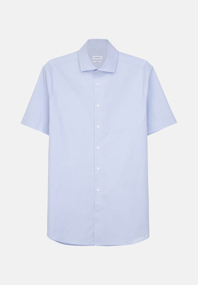 Slim Oxfordhemd Druck in Hellblau |  Seidensticker Onlineshop