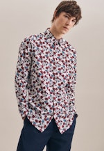 Regular Business Hemd Print in Rot |  Seidensticker Onlineshop