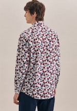 Regular Business Hemd Druck in Rot |  Seidensticker Onlineshop